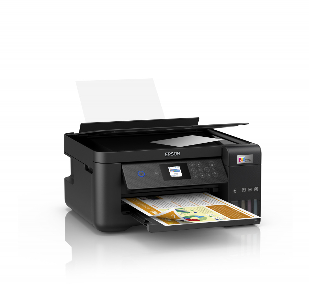 Multifuncional Epson EcoTank L4260, Color, Inyección, Tanque de Tinta, Inalámbrico, Impresora, Copiadora, Escaner, Duplex Wifi Direct 33ppm Negro, 15ppm  SKU: C11CJ63301
