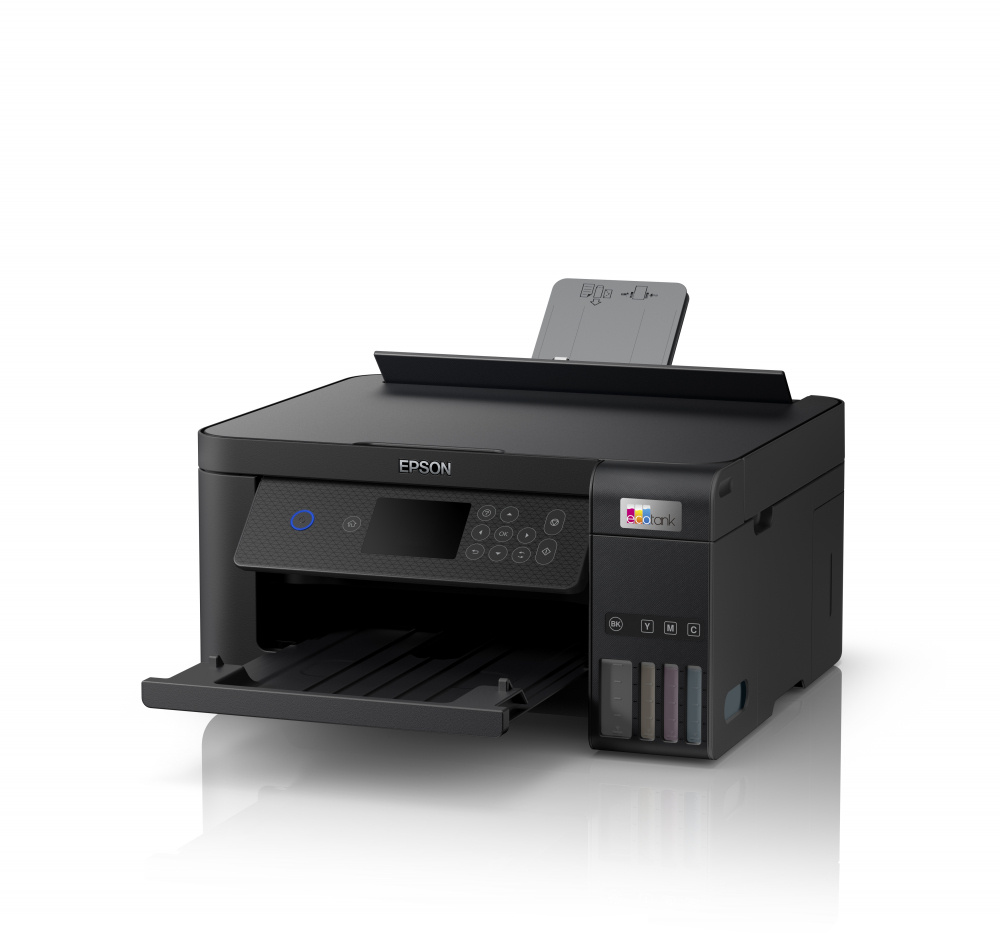 Multifuncional Epson EcoTank L4260, Color, Inyección, Tanque de Tinta, Inalámbrico, Impresora, Copiadora, Escaner, Duplex Wifi Direct 33ppm Negro, 15ppm  SKU: C11CJ63301