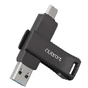 [QUM-06] Memoria USB Quaroni QUM-06, 64GB, Dual Tipo C, USB 3.2, Metal RAM-4317 SKU_ QUM-06.webp