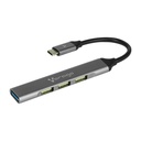 Vorago Hub USB C - 3x USB 2.0, 1x USB 3.0, Plata
Tipo C SKU: HU-200
