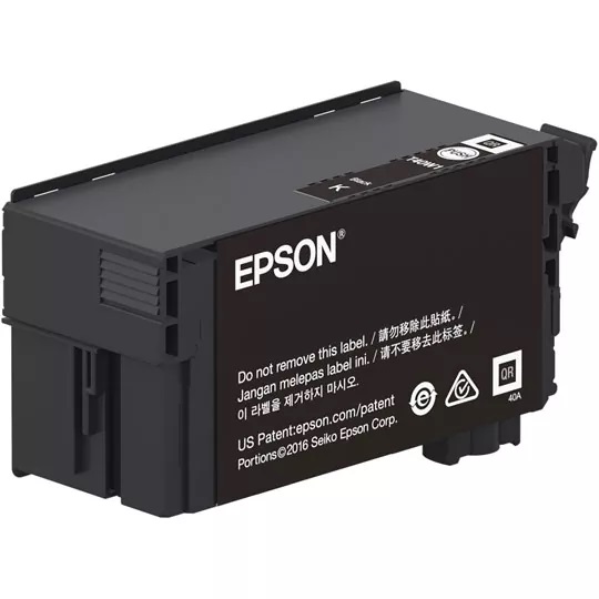 T40W120 Negro Original Cartucho de Tinta T40W Para Plotter Epson Surecolor T3170, T5170, T3170M, T5170M (80 ml)