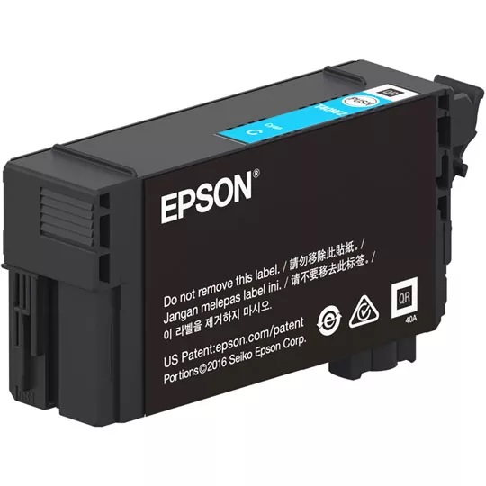 T40W220 Cian Original Cartucho de Tinta T40W Para Plotter Epson Surecolor T3170, T5170, T3170M, T5170M (50 ml) SKU: T40W220