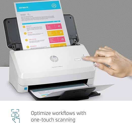 Scanner HP Scanjet Pro 2000 s2, 600 x 600DPI, Escáner Color, Escaneado Dúplex, USB, Negro/Blanco
SKU: 6FW06A