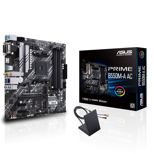 [PRIME B550M-A AC] Tarjeta Madre ASUS Micro ATX PRIME B550M-A AC, S-AM4, AMD B550, HDMI, 128GB DRR4, para AMD ― Requiere Actualización de BIOS para la Serie Ryzen 5000 SKU_ PRIME B550M-A AC.webp