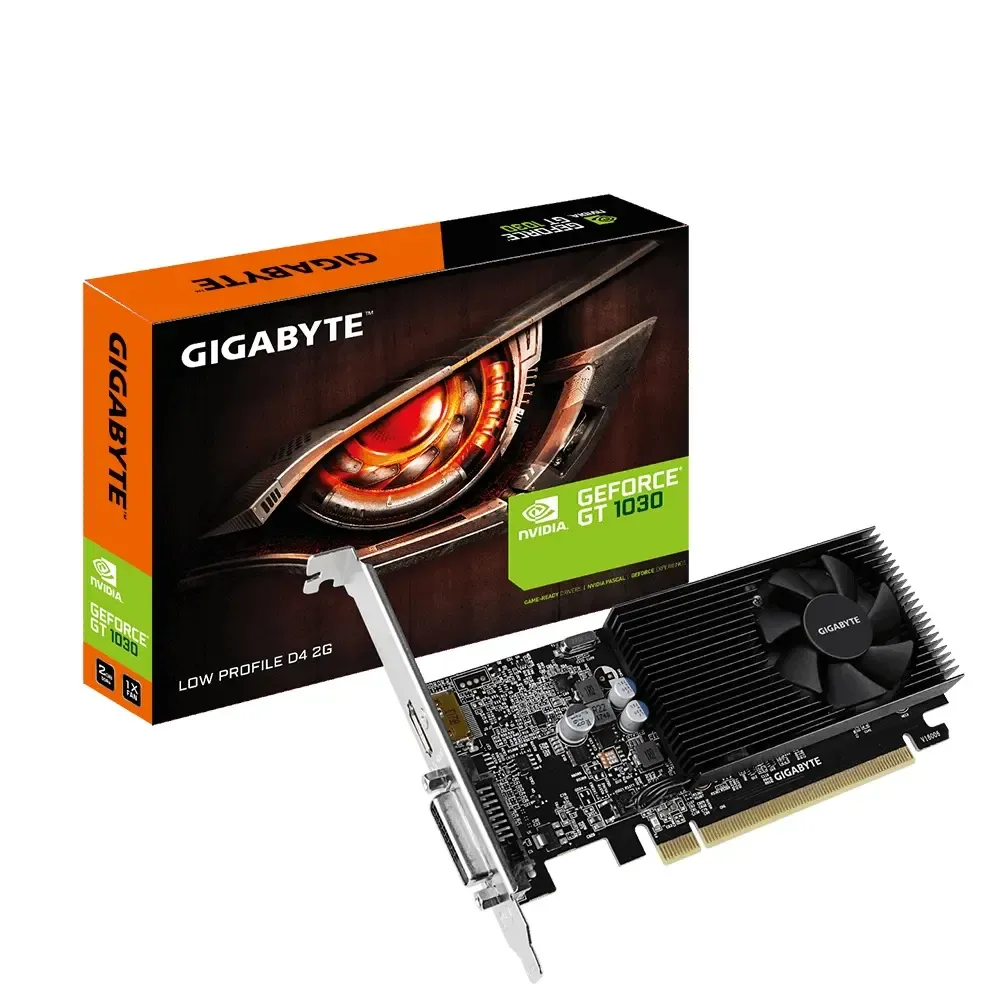[GV-N1030D4-2GL] Tarjeta de Video Gigabyte NVIDIA GeForce GT 1030 Low Profile D4 2G, 2GB 64-bit GDDR4, PCI Express x16 3.0, 1 x HDMI, 1 x DVI-D SKU_ GV-N1030D4-2GL.webp
