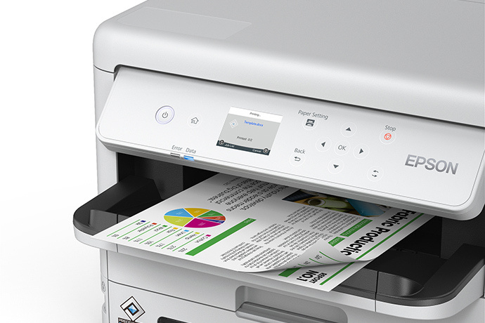 Impresora WorkForce Pro WF-C5390, Color, Tinta Continua, Sistema de bolsas de Tinta, Usb, Wifi, 33ppm Negro, 15ppm Color SKU: C11CK25301
