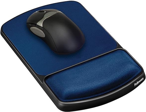 Mouse Pad Fellowes Gel Con Descansa Muñecas Color Zafiro SKU: 9874106