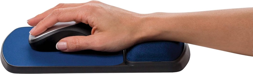 Mouse Pad Fellowes Gel Con Descansa Muñecas Color Zafiro SKU: 9874106