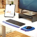 Mouse Pad Fellowes con Reposamuñecas de Gel Crystal Color Azul SKU: 91141