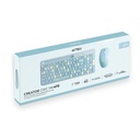 Kit de Teclado y Mouse Acteck Creator Chic Colors MK470, Inalámbrico, USB, Azul (Español) SKU: AC-935197