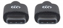 Manhattan USB C Macho - USB C Macho, 2 Metros, Negro Tipo C SKU: 354905