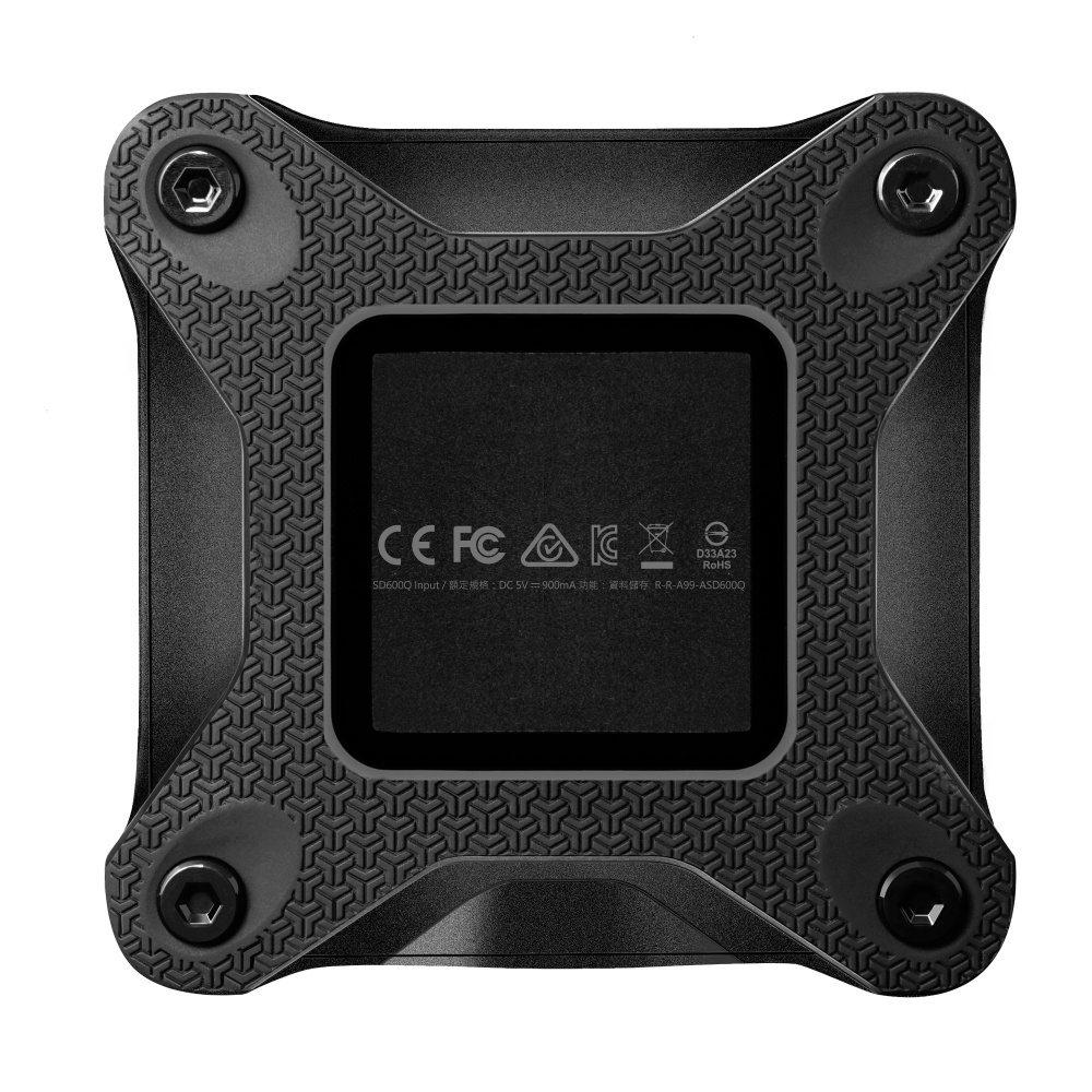 SSD Unidad de Estado Sólido externo ADATA SD600Q de 480GB, USB 3.1. Color Azul. SKU: ASD600Q-480GU31-CBK