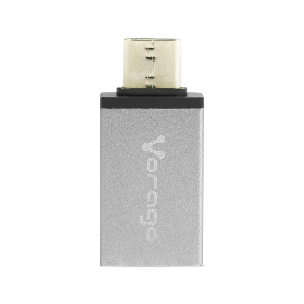 Vorago Adaptador USB-C Macho - USB 3.0 Hembra, Gris SKU: ADP-101 TIPO C