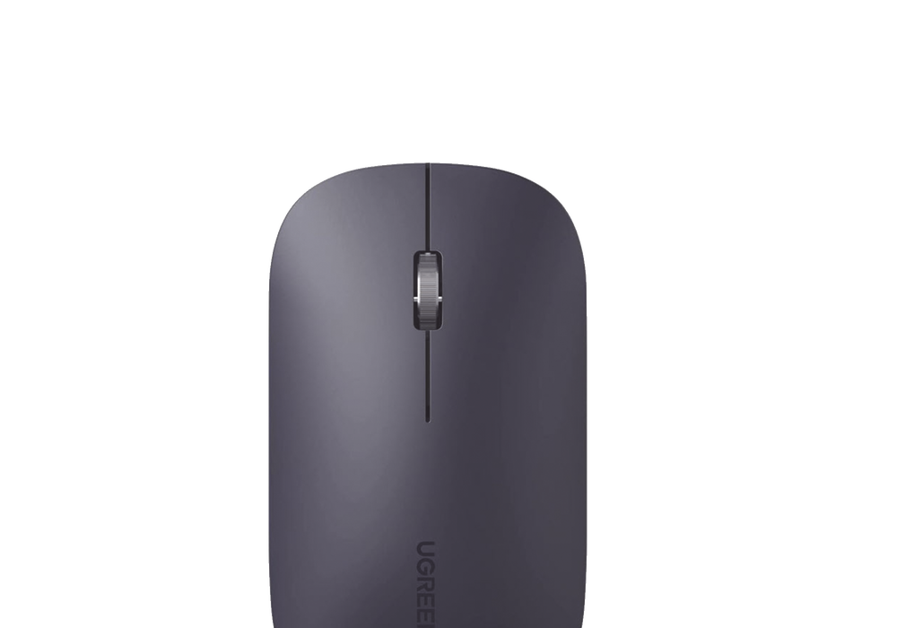 Mouse inalámbrico 2.4 GHz / Ultra Delgado y Silencioso / DPI 1000/1600/2000/4000 (Ajustable) / Alcance 10m / Scroll de Aluminio / Adaptable a diferentes superficies / Diseño suave al tacto / Contiene Receptor USB / Color Negro UGREEN SKU: 90372