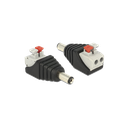 Adaptador tipo Jack de 3.5 mm Macho Polarizado de 12 Vcc con Terminales de Presión. SKU: JR52X