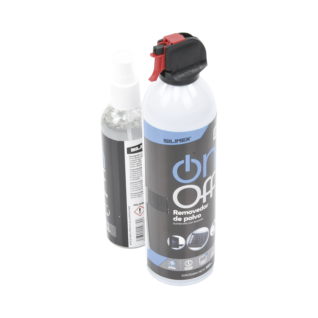 Kit de Limpieza, incluye 4 productos especializados en limpieza de pantallas y superficies, equipo de cómputo y electrónicos SKU: ON-OFF-CLEANER-PACK