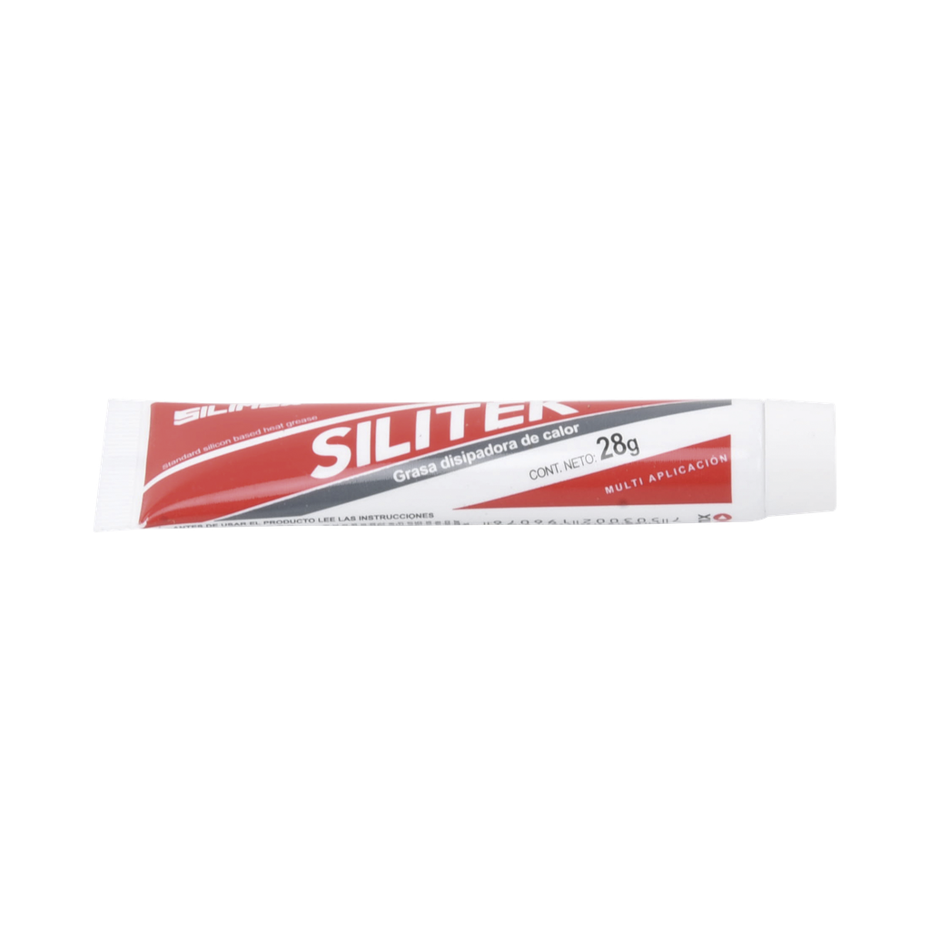 SiliTek Grasa Disipadora de Calor Aislante Eléctrico Para Procesadores, previene corrosión por humedad en instalaciones al exterior, soporta de -20 hasta 220ºC, 28 Gramos SKU: SILITEK