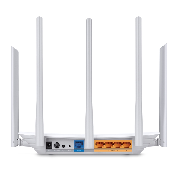 Router TP-LINK Ethernet Firewall ARCHER C60, Inalámbrico, 867Mbit/s, 5x RJ-45, 2.4/5GHz, 5 Antenas Externas SKU: ARCHER C60
