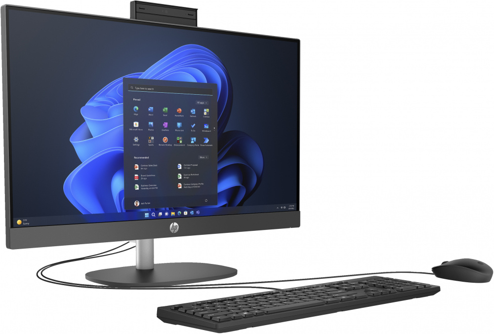 Computadora AIO HP 245 G10 All in One 23.8", AMD Ryzen 3 7320U, 2.40GHz, Ram 8GB, 512GB SSD M.2, Windows 11 Home 64-bit, Negro SKU: 9P7K6LA#ABM