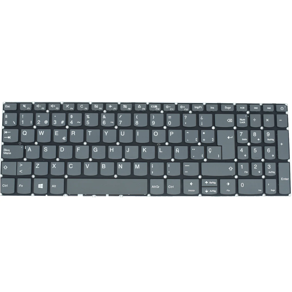 TEC018 Teclado color Negro (SP) para Lenovo IdeaPad 320-15 320-15IAP 320-15ABR 320-15AST 320-15ISK (Tecla Encendido / Numerico) SKU: TEC018