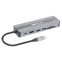 BRobotix Docking Station 5 en 1 USB C, 2x USB 3.0, 1x HDMI, 1x RJ-45, 1x USB C, Plata SKU: 6000694 (copia)