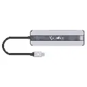 BRobotix Docking Station 5 en 1 USB C, 2x USB 3.0, 1x HDMI, 1x RJ-45, 1x USB C, Plata SKU: 6000694 (copia)