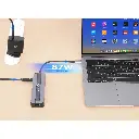 BRobotix Docking Station 5 en 1 USB C, 2x USB 3.0, 1x HDMI, 1x RJ-45, 1x USB C, Plata SKU: 6000694 (copia)