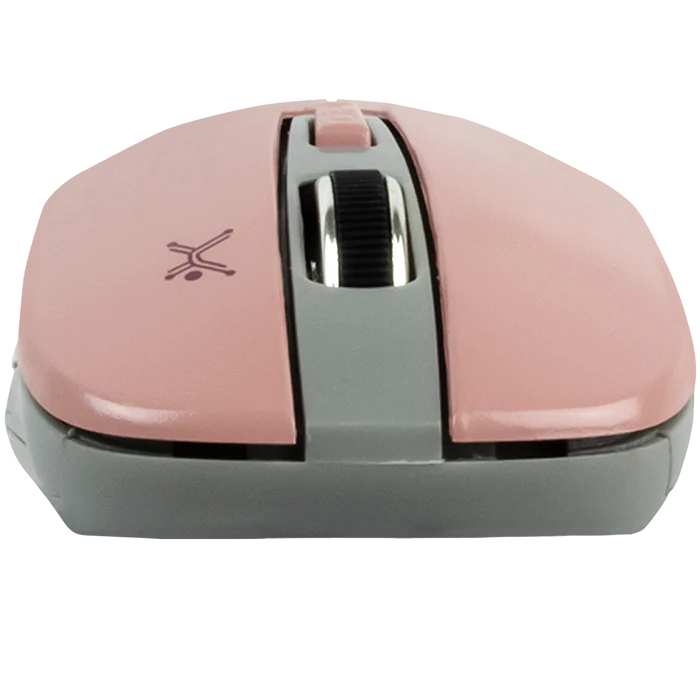 Mouse Perfect Choice Óptico Essentials, Inalámbrico, USB, 1600DPI, Rosa MS-1471 SKU: PC-045090