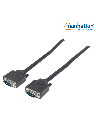 Manhattan Cable para Monitor SVGA 5mm, VGA (D-Sub) Macho - VGA (D-Sub) Macho, 1.8 Metros, Negro CB-237 SKU: 371315