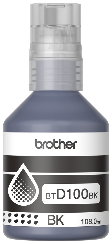 BTD100BK Negro Original Bote de Tinta Brother DCPT230, DCPT430DW, DCPT530DW, DCPT730DW, MFCT830DW, MFCT930DW 7,500 Pag. 108ml CN-5014 SKU: BTD100BK