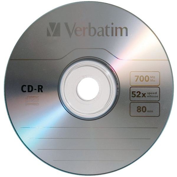 Verbatim Discos Virgenes para CD, CD-R, 52x, 1 Disco (96298) Individual en Sobres de Marca SKU: 96298