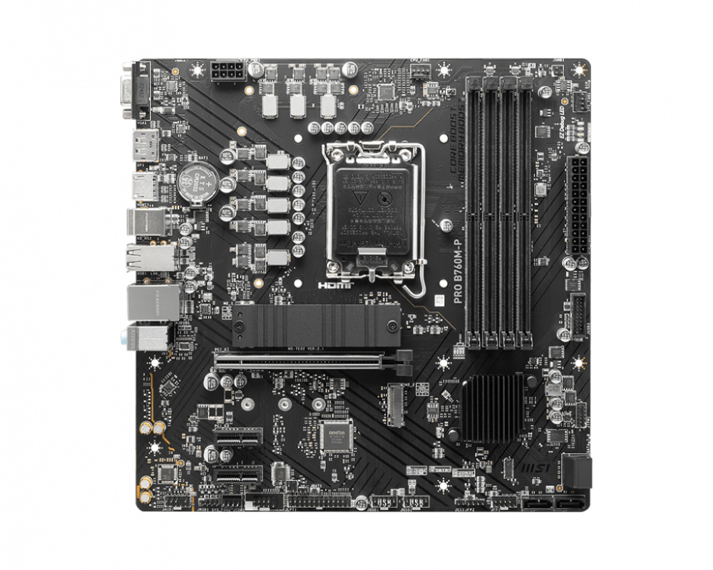 Tarjeta Madre MSI Micro-ATX PRO B760M-P DDR5, S-1700, Intel B760, HDMI, Displayport, VGA, 256GB DDR5 para Intel Motherboard
MB-1277 SKU: PRO B760M-P DDR5