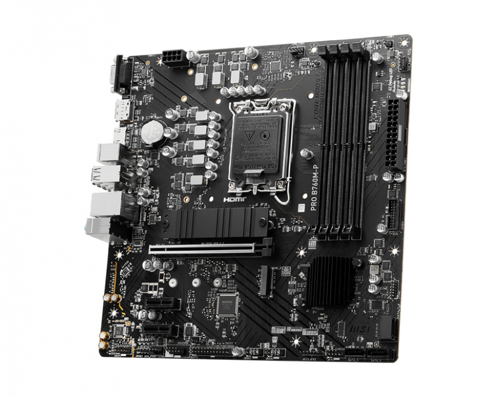 Tarjeta Madre MSI Micro-ATX PRO B760M-P DDR5, S-1700, Intel B760, HDMI, Displayport, VGA, 256GB DDR5 para Intel Motherboard
MB-1277 SKU: PRO B760M-P DDR5