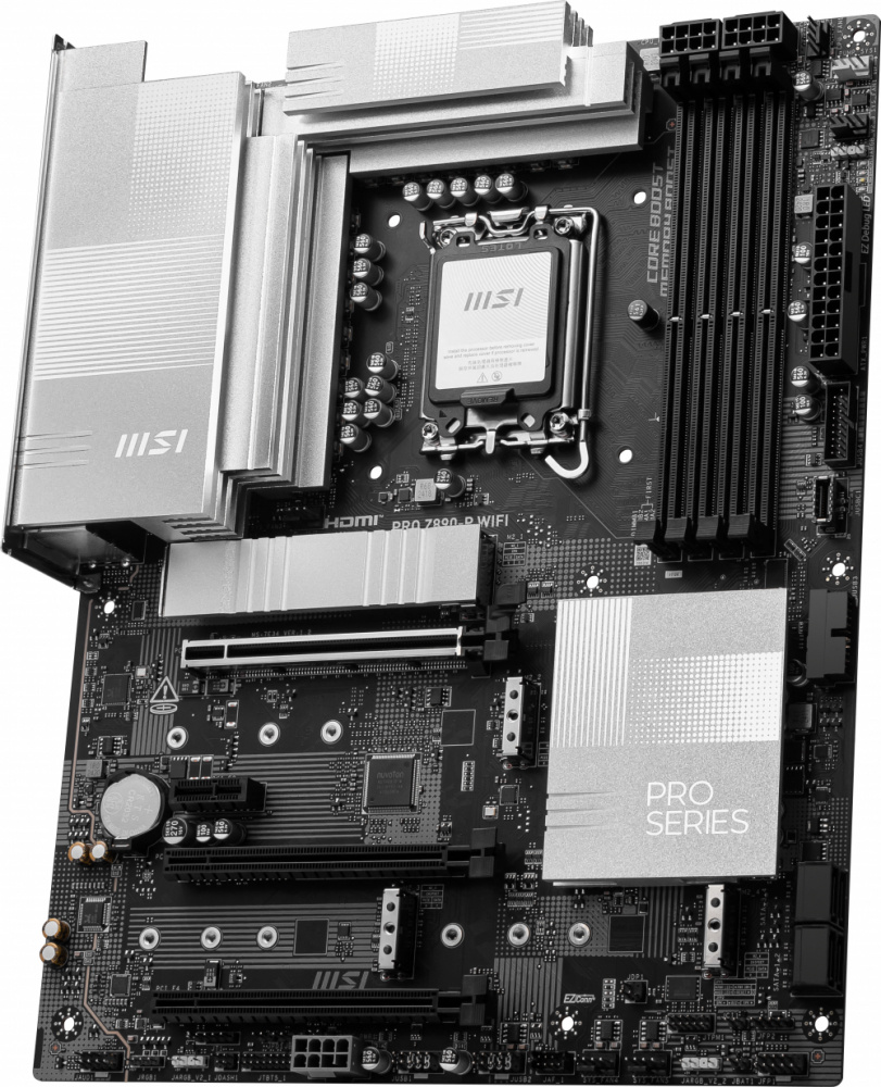 Tarjeta Madre MSI PRO Z890-P WIFI, ATX, LGA 1851, Intel Z890, DDR5, HDMI, DisplayPort, 4x DDR5 UDIMM, Máximo Ram 256GB, M.2 PCIe 4.0, 5.0, Frecuencias Soportadas 9200Mhz - 6400Mhz  para Intel MotherBoard SKU: PRO Z890-P WIFI