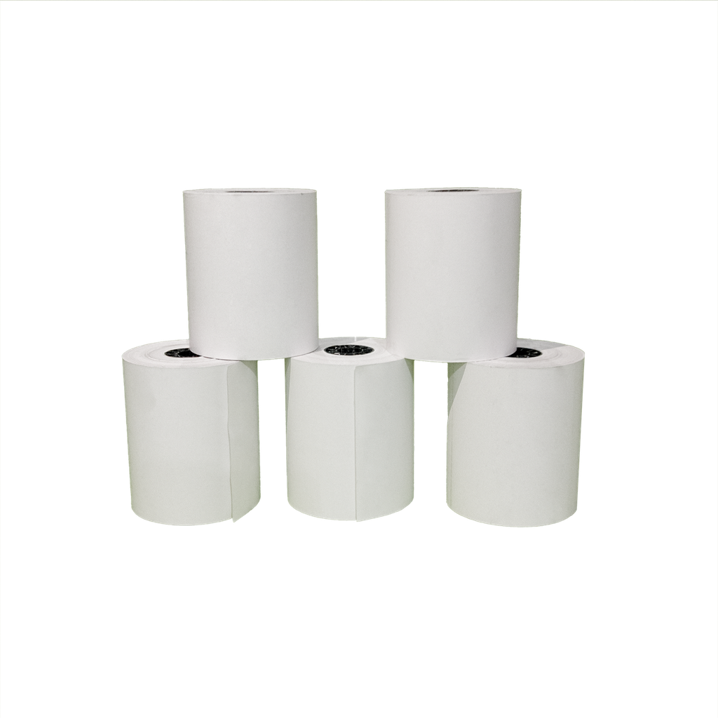 Caja Rollos Térmico 50 Piezas Marca Folia 80mm x 70mm SKU: FOL-CAJA-ROLLO80X70