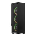 Gabinete Yeyian Ventle Master con Ventana, Midi-Tower, Micro ATX/ATX, USB 2.0/3.0, sin Fuente, Negro ― incluye 3 Ventiladores ARGB SKU: YCH-ATAB-01BK