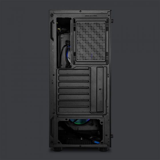 Gabinete Yeyian Rapture 2500, Midi Tower, ATX/Micro ATX/Mini-ATX, USB 2.0/3.0, sin Fuente, Negro SKU: YCH-7S3V-01BK