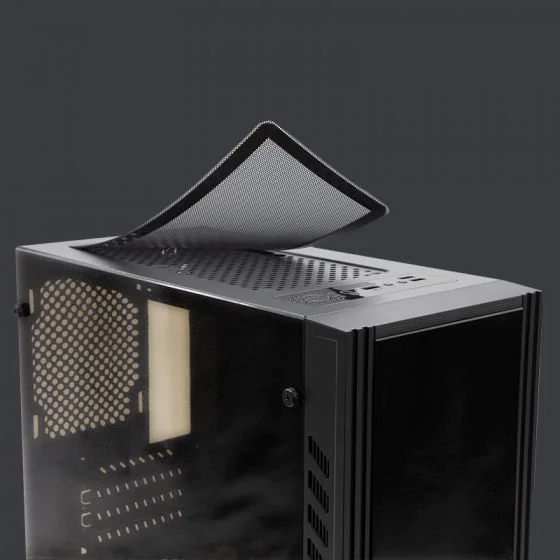 Gabinete Yeyian Kalt 1101 con Ventana LED Azul, Midi-Tower, Micro-ATX, USB 3.1, sin Fuente, Negro SKU: YNH-K1101