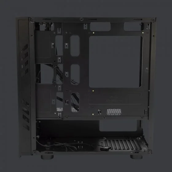 Gabinete Yeyian Kalt 1101 con Ventana LED Azul, Midi-Tower, Micro-ATX, USB 3.1, sin Fuente, Negro SKU: YNH-K1101