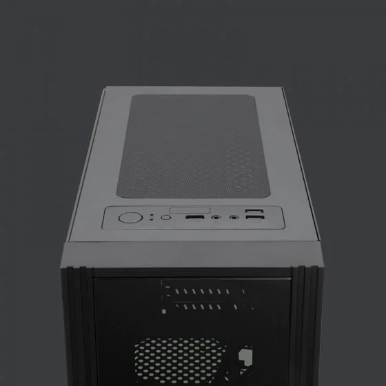 Gabinete Yeyian Kalt 1101 con Ventana LED Azul, Midi-Tower, Micro-ATX, USB 3.1, sin Fuente, Negro SKU: YNH-K1101