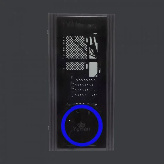 Gabinete Yeyian Kalt 1101 con Ventana LED Azul, Midi-Tower, Micro-ATX, USB 3.1, sin Fuente, Negro SKU: YNH-K1101