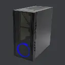 Gabinete Yeyian Kalt 1101 con Ventana LED Azul, Midi-Tower, Micro-ATX, USB 3.1, sin Fuente, Negro SKU: YNH-K1101