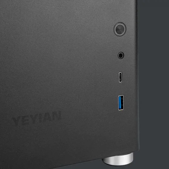 Gabinete Yeyian Hussar con Ventana, Mini Tower, Micro-ATX/Mini-ITX, USB 3.2, sin Fuente, 1 Ventilador RGB Instalado, Negro SKU: YCM-ATXAW-01