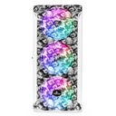 Gabinete Yeyian Hollow 2500 con Ventana RGB, Midi-Tower, ATX/EATX/ITX/Micro ATX, USB 3.0, sin Fuente, Negro/Blanco SKU: YGH-49704