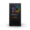 Gabinete Yeyian Haizen 2500 con Ventana, Midi-Tower, Micro ATX/Mini-ATX, USB 3.0, sin Fuente, 3 Ventiladores ARGB Instalados, Negro SKU: YCH-041520