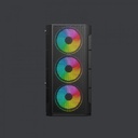 Gabinete Yeyian Haizen 2500 con Ventana, Midi-Tower, Micro ATX/Mini-ATX, USB 3.0, sin Fuente, 3 Ventiladores ARGB Instalados, Negro SKU: YCH-041520