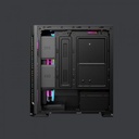 Gabinete Yeyian Haizen 2500 con Ventana, Midi-Tower, Micro ATX/Mini-ATX, USB 3.0, sin Fuente, 3 Ventiladores ARGB Instalados, Negro SKU: YCH-041520