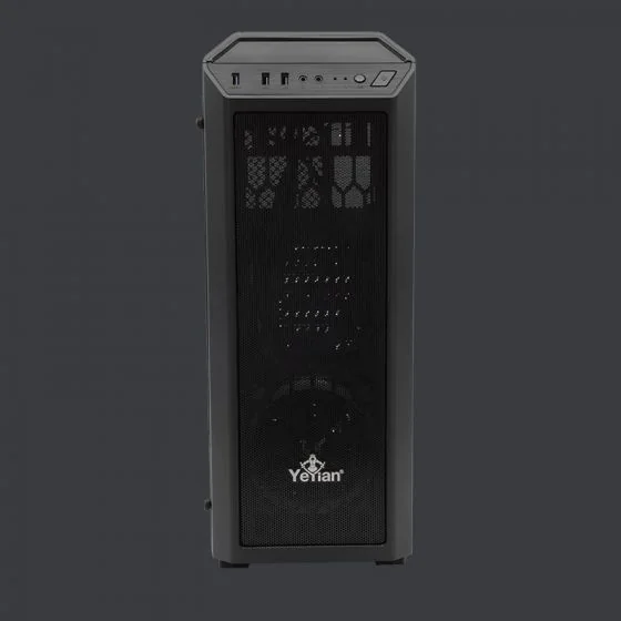 Gabinete Yeyian Blade 2101 con Ventana LED Rojo, Midi-Tower, ATX/Micro-ATX, USB 2.0/3.1, sin Fuente, Negro SKU: YNH-B2101