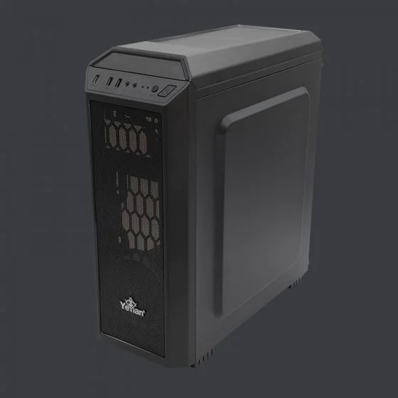 Gabinete Yeyian Blade 2101 con Ventana LED Rojo, Midi-Tower, ATX/Micro-ATX, USB 2.0/3.1, sin Fuente, Negro SKU: YNH-B2101