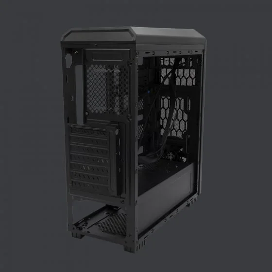 Gabinete Yeyian Blade 2101 con Ventana LED Rojo, Midi-Tower, ATX/Micro-ATX, USB 2.0/3.1, sin Fuente, Negro SKU: YNH-B2101